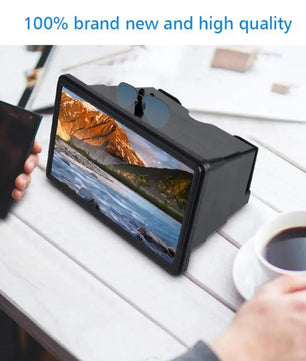 3D Mobile Phone Screen Magnifier Stereoscopic HD Amplifying Stand Movie Video Desktop Smartphone Amplifier Universal Amplifier My Store