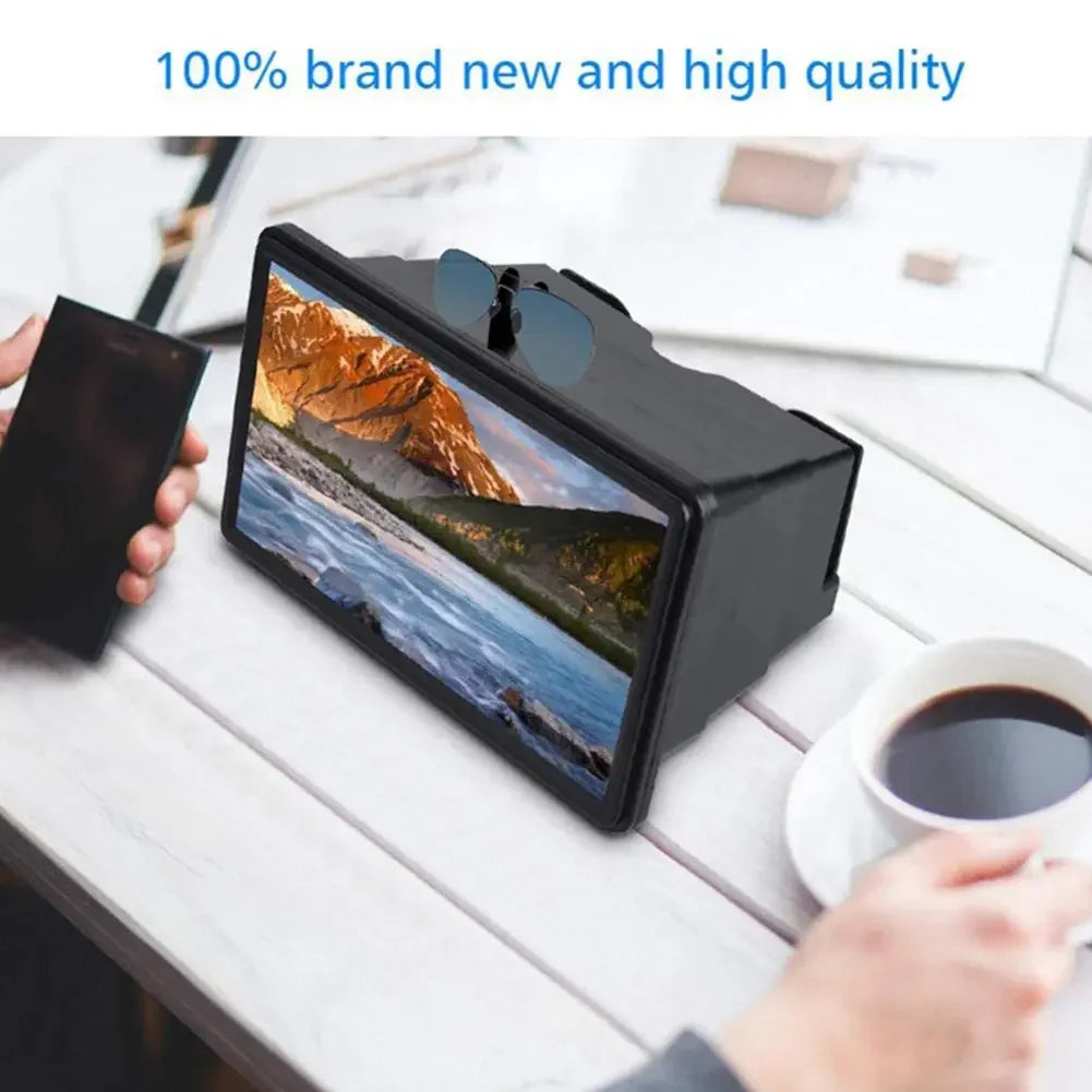 3D Mobile Phone Screen Magnifier Stereoscopic HD Amplifying Stand Movie Video Desktop Smartphone Amplifier Universal Amplifier My Store